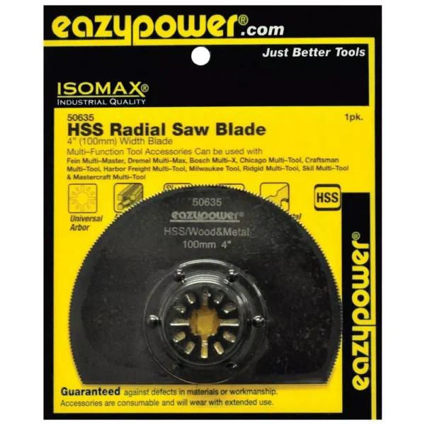 Eazypower 4 in. Oscillating Multi-Tool Blade, Carbide Tipped for Wood and Metal Cutting