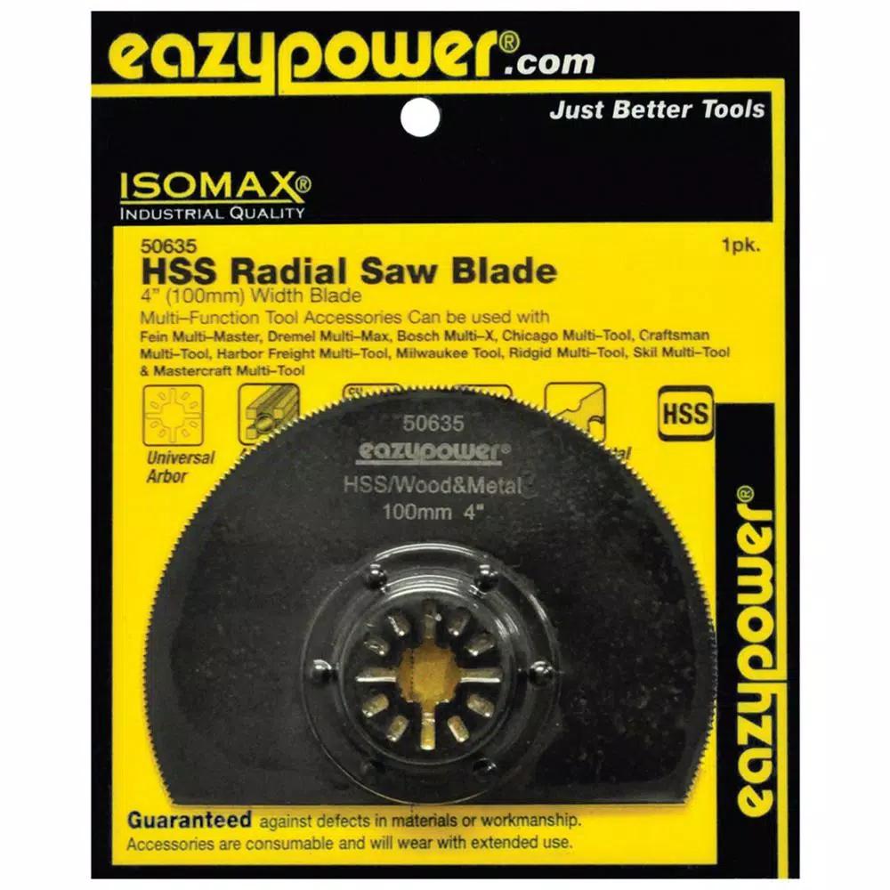 Eazypower 4 in. Oscillating Multi-Tool Blade, Carbide Tipped for Wood and Metal Cutting