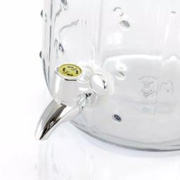 Gibson Home Cactus Cooler 1.3 Gal. Glass Drink Dispenser, Green thumbnail 2