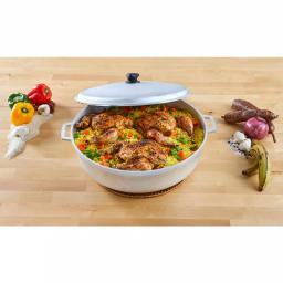 IMUSA 17.9 qt. Cast Aluminum Caldero with Natural Finish and Tight Fitting Lid thumbnail 6