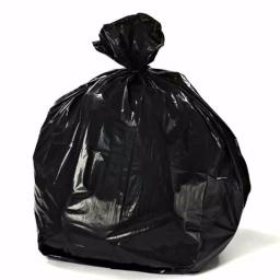 Plasticplace 56 Gallon Black Glutton Trash Bags, 1.5 Mil Thickness, 50 Count Case thumbnail 1