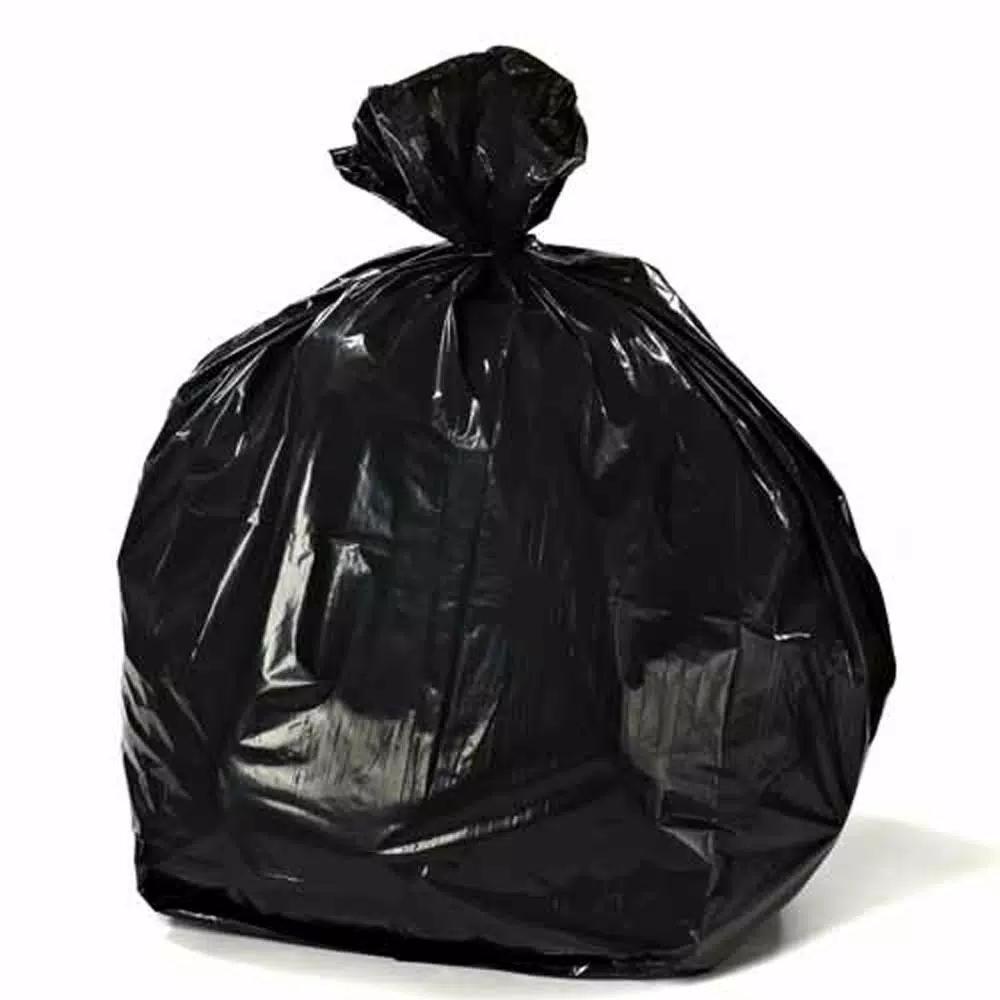 Plasticplace 56 Gallon Black Glutton Trash Bags, 1.5 Mil Thickness, 50 Count Case