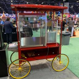 Paragon Commercial Popcorn Wagon - Red Steel Mobile Concession Cart thumbnail 4