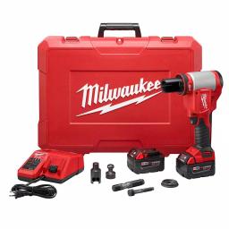 Milwaukee M18 FORCE LOGIC 10 Ton Cordless Knockout Kit with (2) 3.0Ah Batteries & Charger thumbnail 1