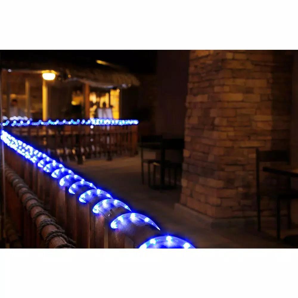 DEERPORT DECOR Blue LED Rope Light 360° Directional Shine, Indoor/Outdoor, 16 ft. (2-Pack, 32 ft. Total)