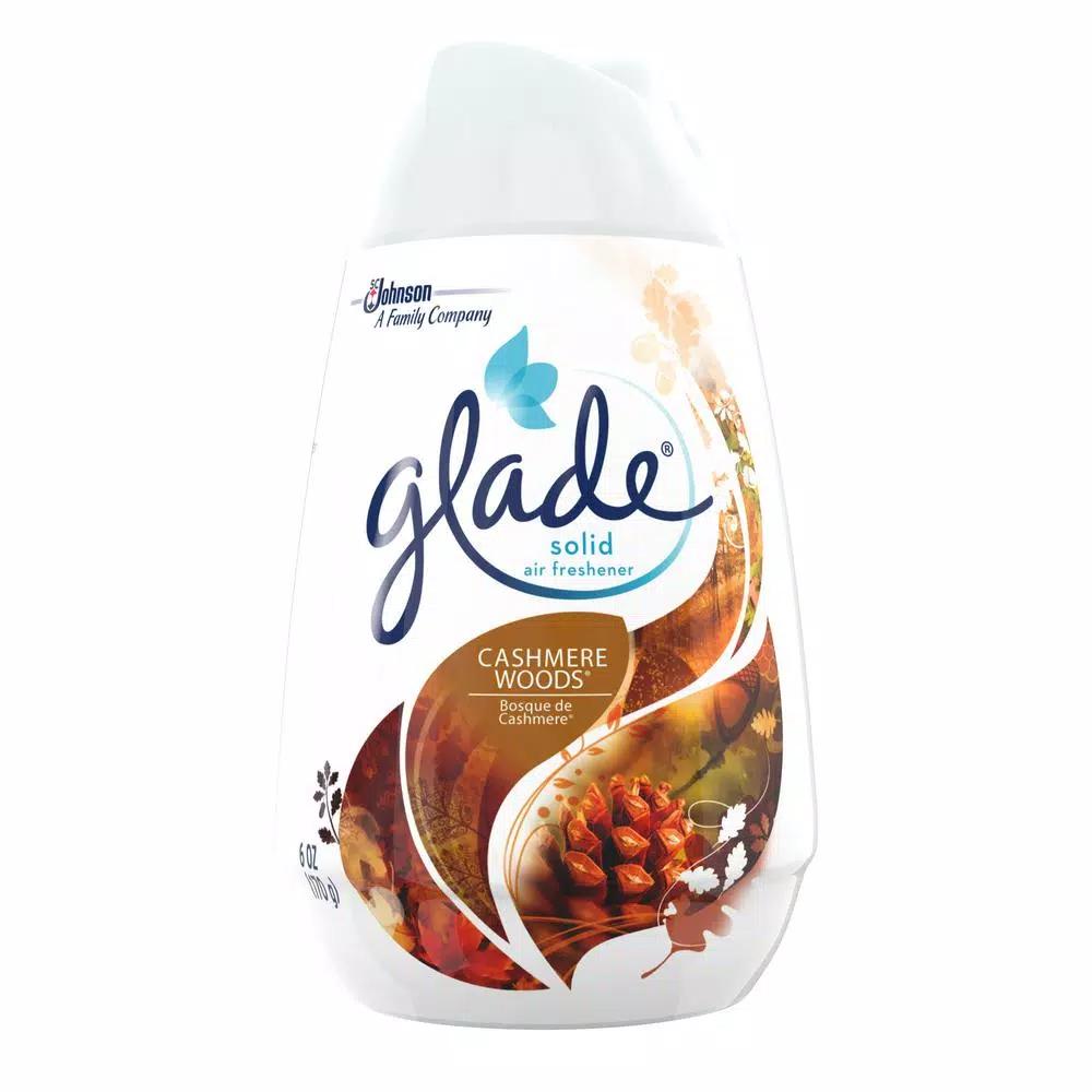 Glade Cashmere Woods Solid Air Freshener, 6 oz. (Case of 12)