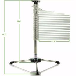 Ovente BPA-Free Acrylic Pasta Drying Rack with Spiral Wand and Sturdy 3-Legged Base thumbnail 6