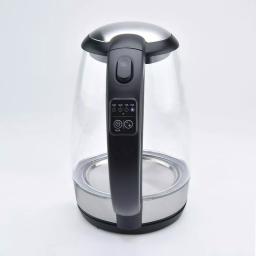 AROMA 7-Cup Black Glass Electric Kettle with Digital Temperature Display, 1.7L Cordless Pouring thumbnail 2
