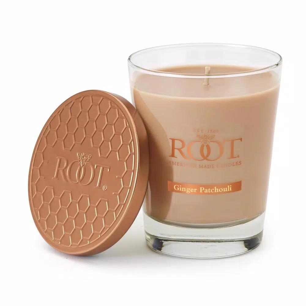 ROOT CANDLES A.I. Root Veriglass Ginger Patchouli Scented Soy and Beeswax Jar Candle