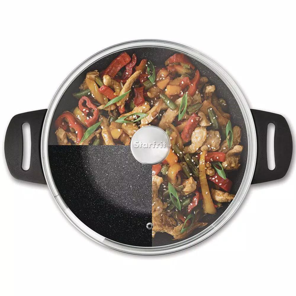 Starfrit The Rock Electric Multi-Pot Wok with Nonstick Cast-Aluminum Body and Bakelite Handles
