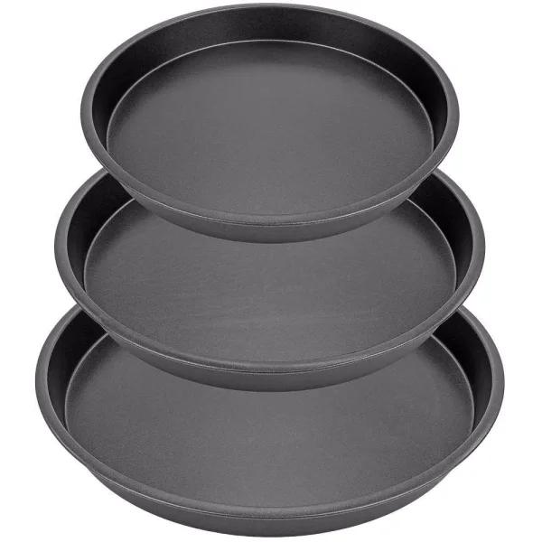 Southern Homewares 3-Piece Non-Stick Round Baking Pan Set, 8 in., 9 in., and 10 in.