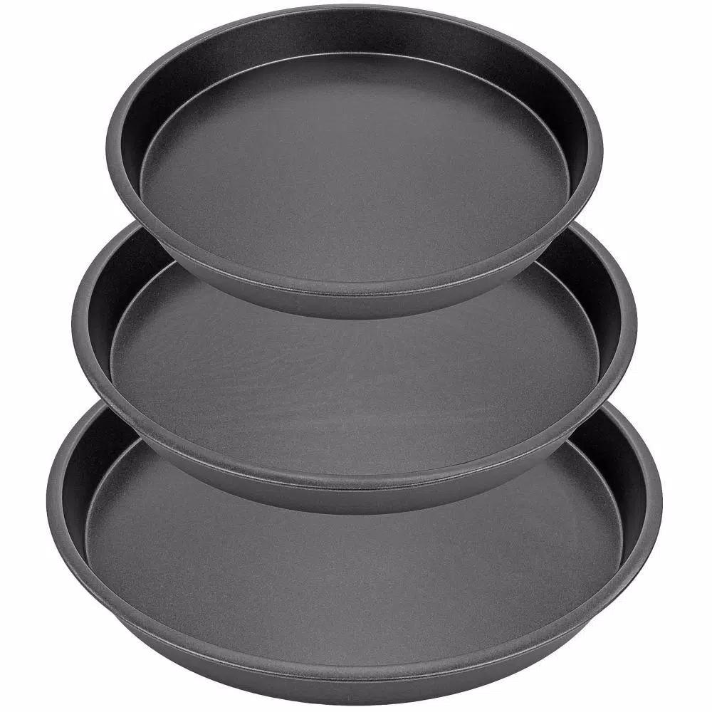 Southern Homewares 3-Piece Non-Stick Round Baking Pan Set, 8 in., 9 in., and 10 in.