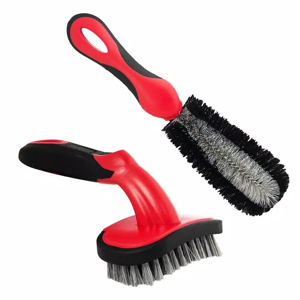 Barrett-Jackson Tire and Wheel Brush Kit with Ergonomic Handles