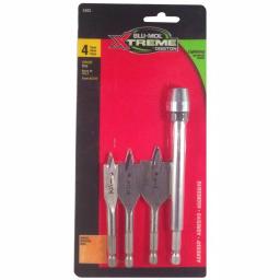 BLU-MOL Xtreme 4-Piece Spade Bit Set with 6 in. QC Extension thumbnail 2