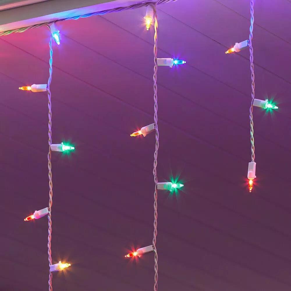 Home Accents Holiday 300 Multi-Color LED Smooth Mini Icicle Lights, Constant On, 2-Pack