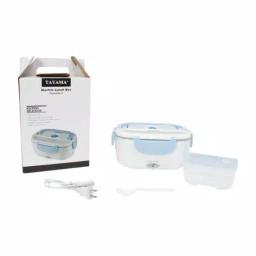 Tayama EHB-01 Electric Heating Lunch Box with Handle - White & Light Blue thumbnail 7