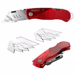 Stalwart Retractable Aluminum Utility Knife Set with 10 Replacement Blades, 2-Pack thumbnail 1