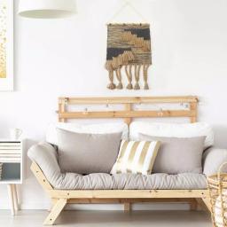 LR Home Rustic Natural and Black Fringed Wall Tapestry - Hand-Loomed Jute and Cotton Wall Hanging thumbnail 7