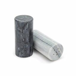 Fox Run Natural White and Black Marble Salt and Pepper Shaker Set thumbnail 1