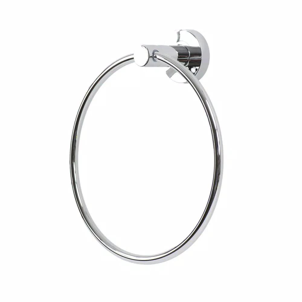 Italia Venezia 4-Piece Chrome Bathroom Hardware Set - Stainless Steel