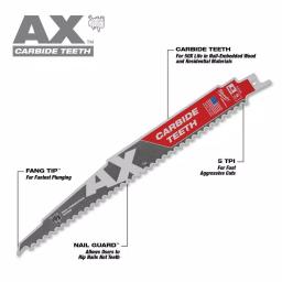 Milwaukee Hole Dozer 9-Piece Bi-Metal Hole Saw Set with AX Carbide Reciprocating Saw Blade thumbnail 3