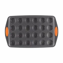 Rachael Ray Oven Lovin' 24-Cup Mini Muffin and Cupcake Pan, Nonstick Aluminum thumbnail 2