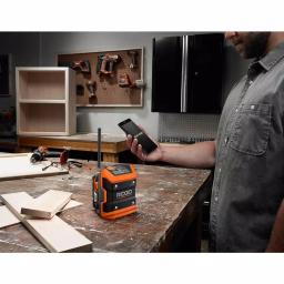 RIDGID 18V Cordless Mini Bluetooth Jobsite Radio Kit with 2.0 Ah Battery and Charger thumbnail 8
