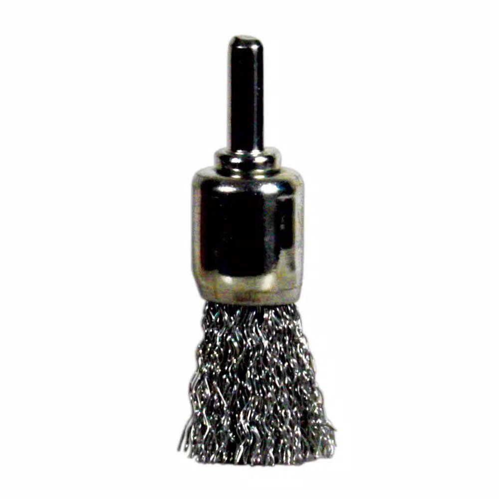 Avanti PRO 3/4 in. End Wire Brush with 1/4 in. Shank for Drills