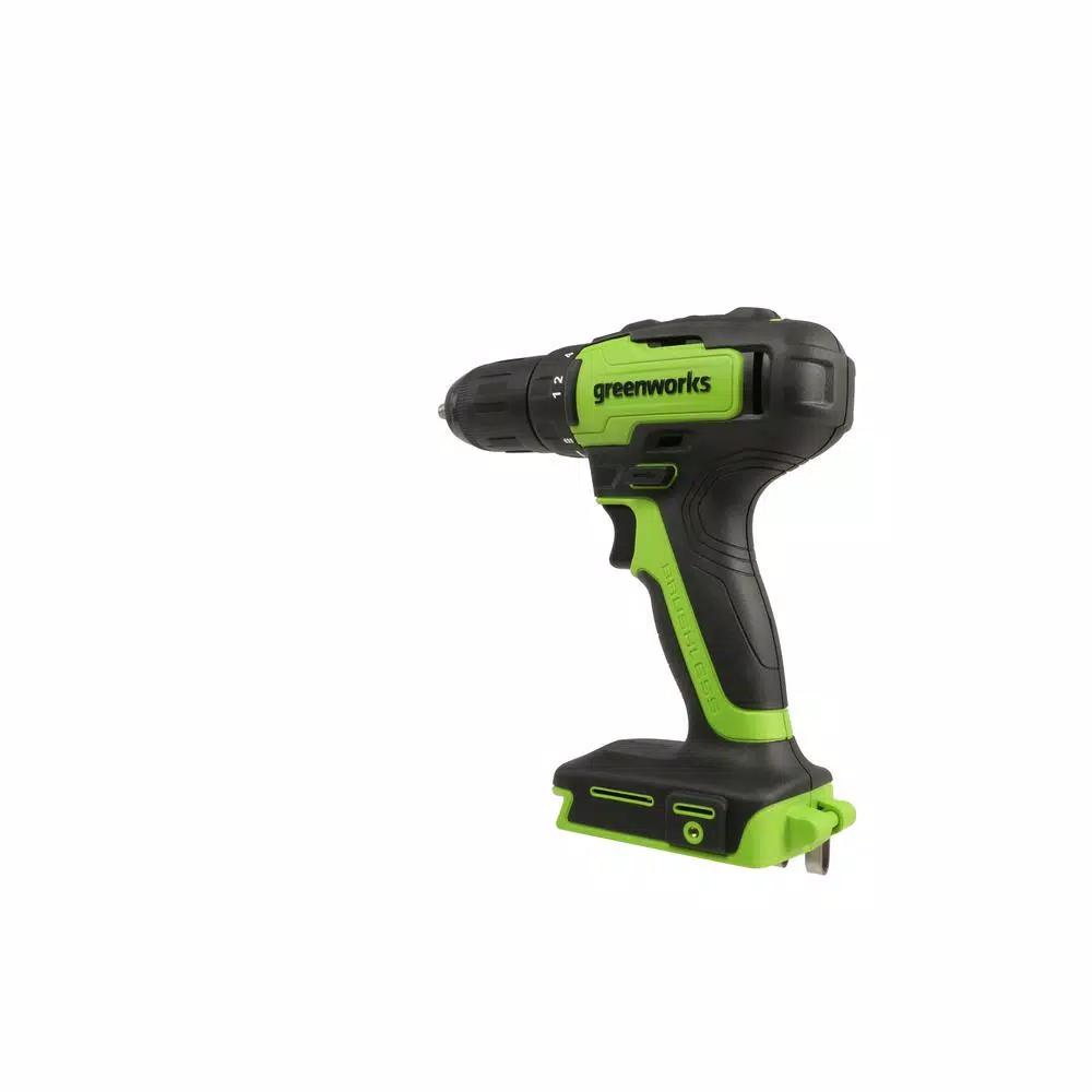 Greenworks 24V Cordless Brushless 1/2 in. Drill/Driver, Tool Only