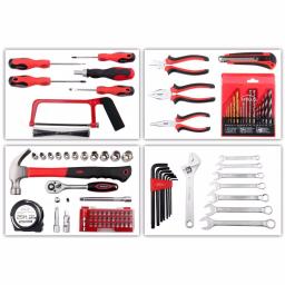 Apollo Tools 96-Piece Deluxe General Tool Kit with Aluminum Carrying Case thumbnail 3