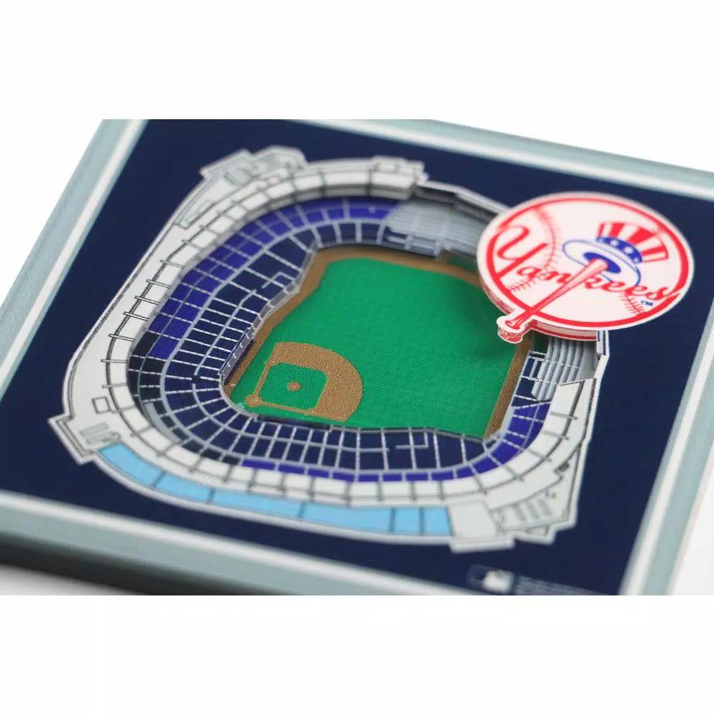 YouTheFan MLB New York Yankees StadiumViews 3D Acrylic Coasters, 2-Pack