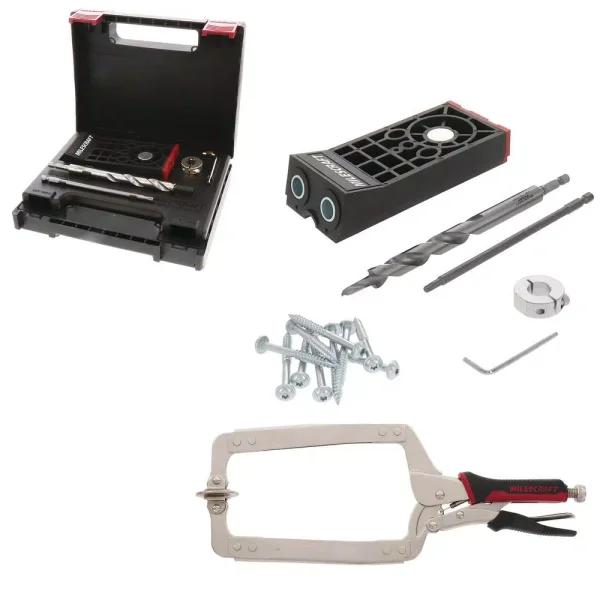 Milescraft Heavy-Duty Ultimate Pocket Hole Jig Bundle Kit for Decks, Fences, and Framing