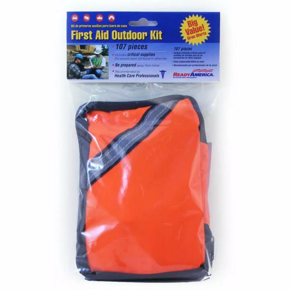 Ready America 107-Piece First Aid Outdoor Kit (2-Pack) - Essential Emergency Medical Supplies