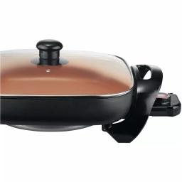 Brentwood Appliances 12 in. Copper Nonstick Electric Skillet, 1300W, 144 sq. in. Cooking Area thumbnail 3
