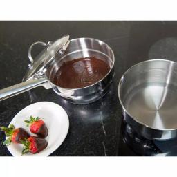 RSVP International Endurance 2 Qt. Induction Double Boiler Set with Tempered Glass Lid thumbnail 5