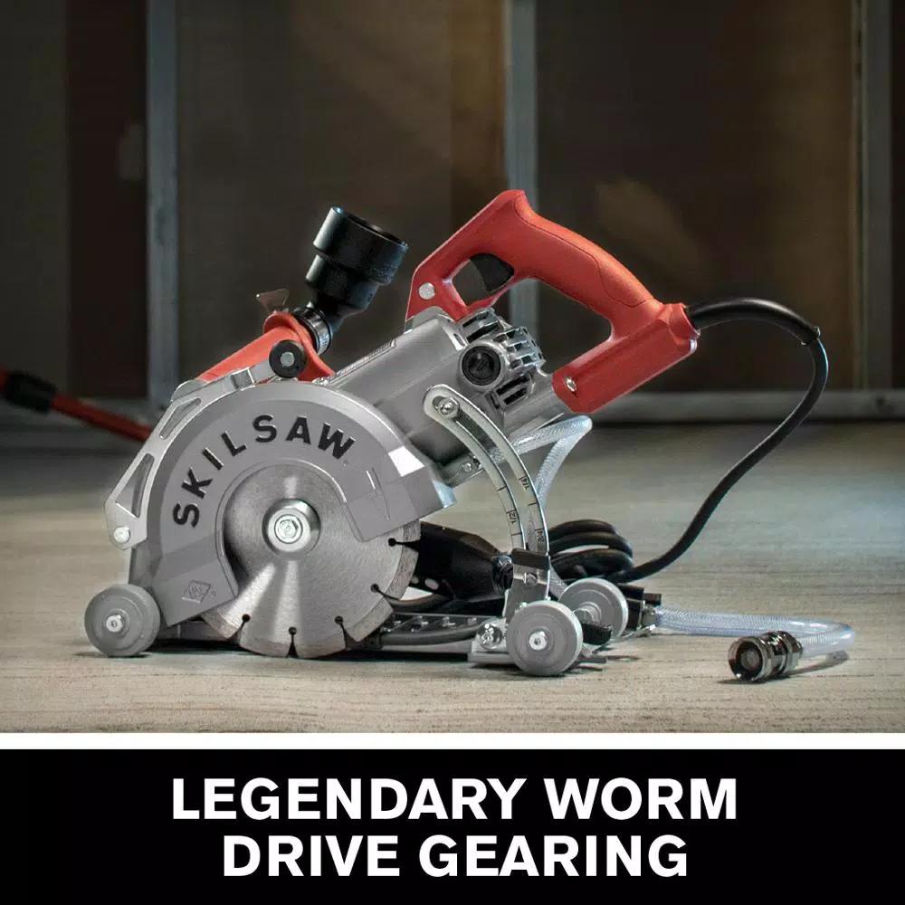 SKILSAW 7 in. 15 Amp Medusaw Worm Drive Circular Saw for Concrete, Corded