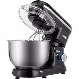 VIVOHOME 650W 6 Qt. Tilt-Head Kitchen Stand Mixer with 6 Speeds and Stainless Steel Bowl, Black thumbnail 1