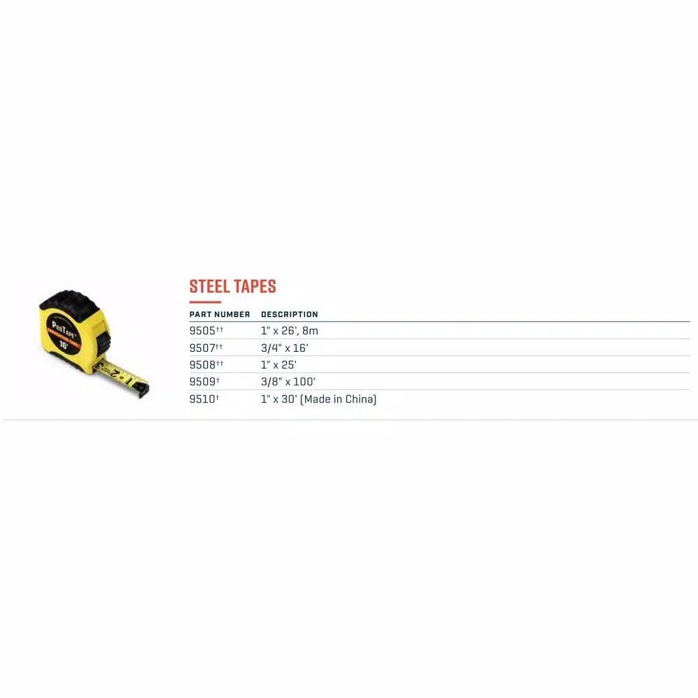 Wright Tool 16 ft. Steel Tape Measure with ABS Housing and Belt Clip