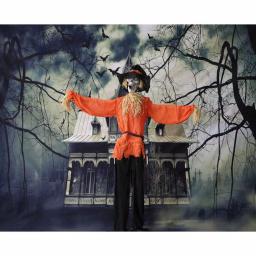 Haunted Hill Farm 5 ft. Animated Skeleton Scarecrow Halloween Prop thumbnail 10