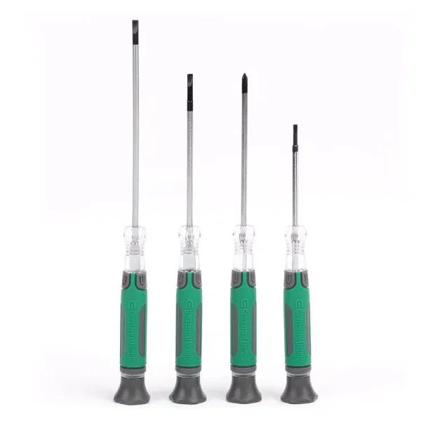 Commercial Electric 4-Piece Precision Screwdriver Set for Electrical Work