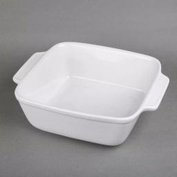 Creative Home Grand Buffet 9 in. Square Stoneware Casserole Dish with Bamboo Cradle thumbnail 4