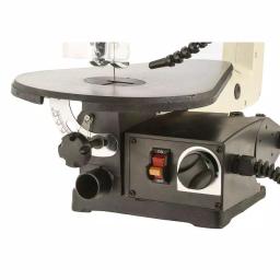 Shop Fox 18 in. VS Scroll Saw with LED Gooseneck Light and 64-Piece Rotary Tool Kit thumbnail 5
