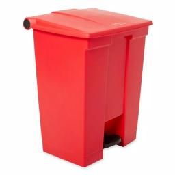 Rubbermaid Commercial Products 18 Gal. Red Fire-Safe Step-On Medical Trash Can, Puncture-Resistant Plastic thumbnail 2