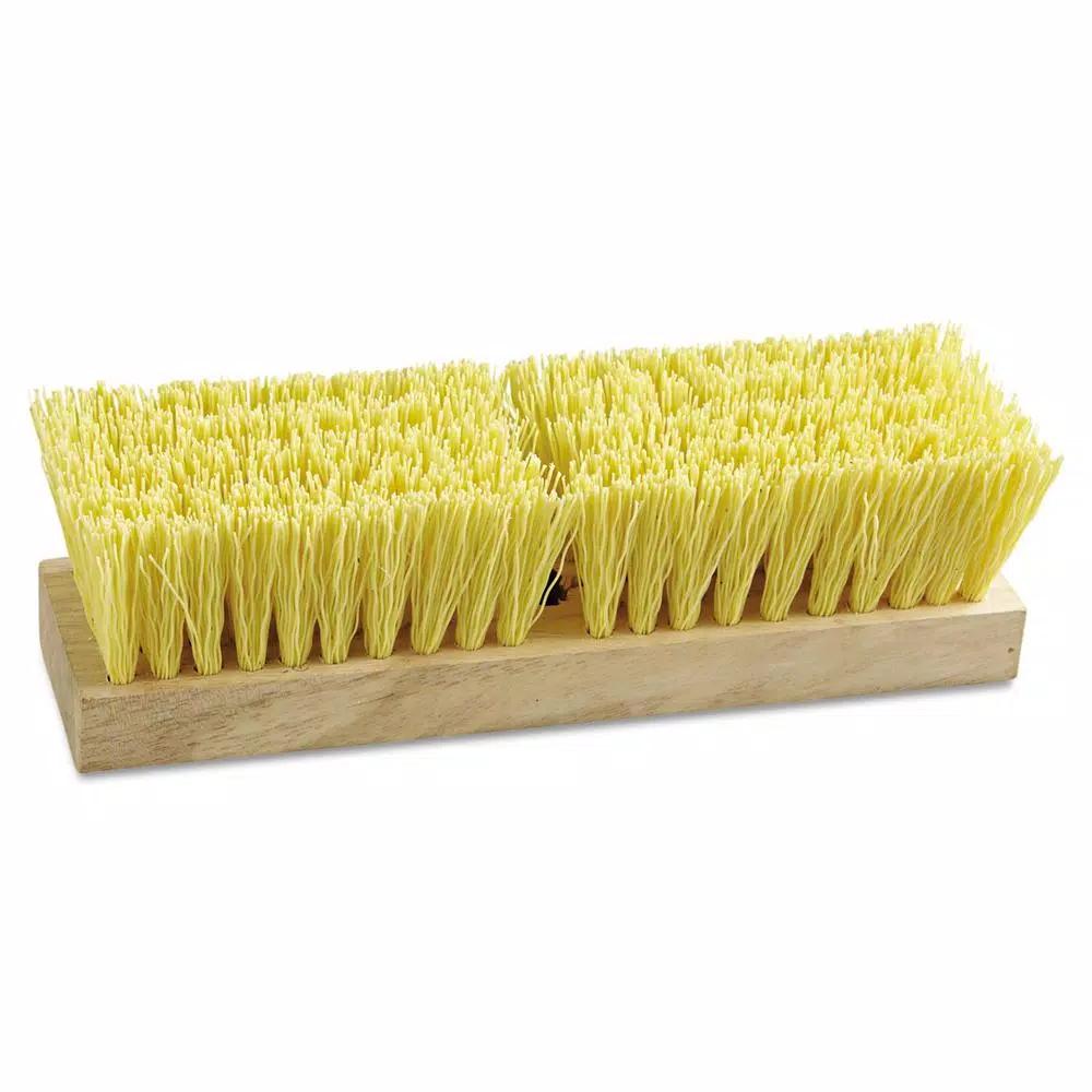 ProLine 10 in. Polypropylene Bristle Deck and Acid Brush Head with Hardwood Block