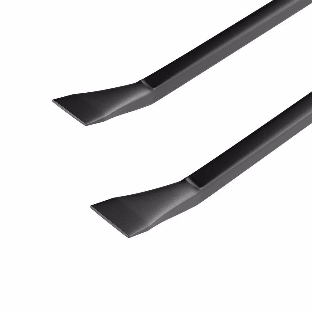 Stalwart 4-Piece Steel Pry Bar Set with Angled Chisel Ends