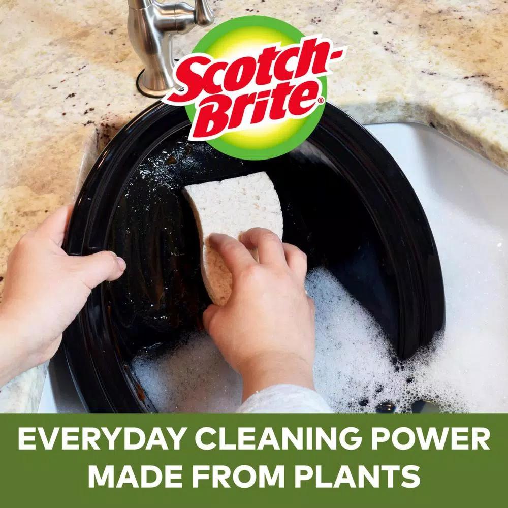 Scotch-Brite Greener Clean Non-Scratch Scrub Sponges, 2.7 in., 6-Pack