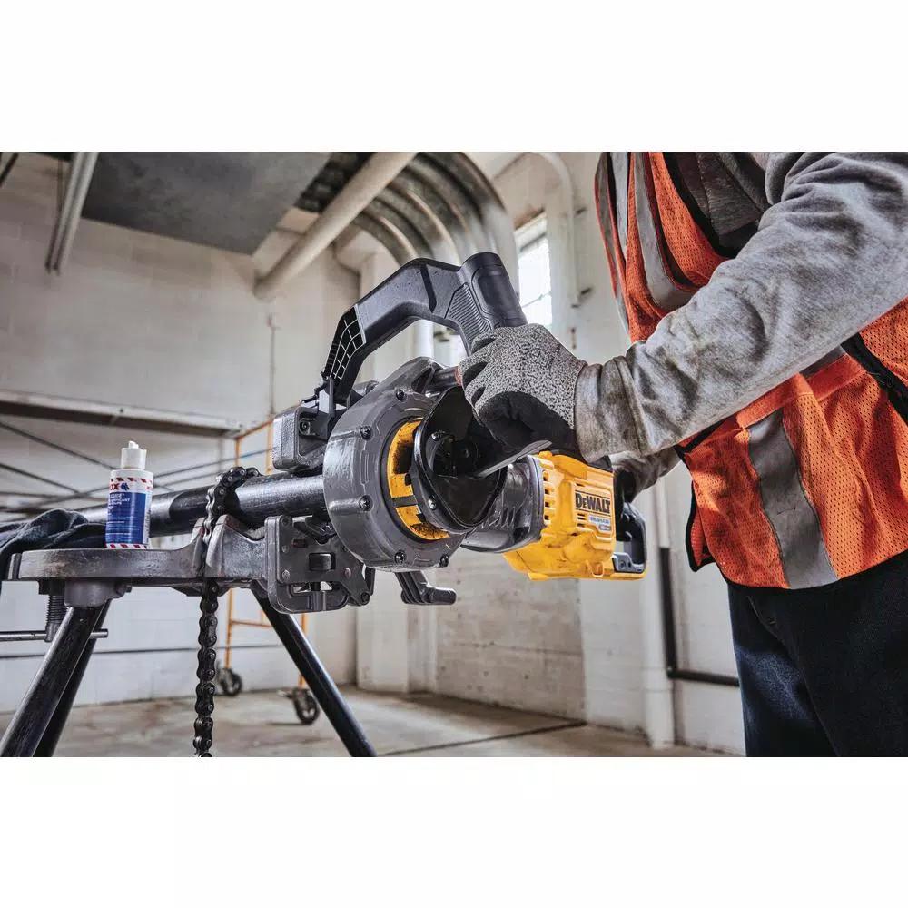 DEWALT FLEXVOLT 60V MAX Cordless 1/2 in. - 2 in. Pipe Threader Kit with (2) 9.0 Ah Batteries & Die Heads