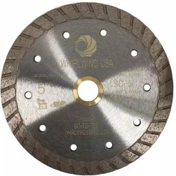 Whirlwind USA 5 in. Turbo Rim Diamond Blade for Concrete, Stone, Brick, and Masonry thumbnail 1