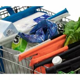 BergHOFF Trolley Bags Original Metro Reusable Grocery Shopping Cart Bag Set, 4-Piece Multi-Color thumbnail 1