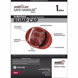 Safe Handler Bison Life Safe Handler Everyday Series Red HDPE Bump Cap with 4-Point Pinlock Suspension thumbnail 3